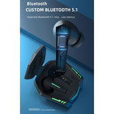 Auriculares Bluetooth originales Lenovo XT80 TWS con modo dual para juegos y música, luz de respiración y estuche de carga